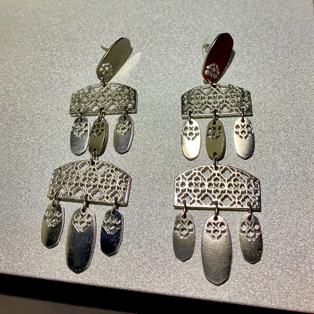 Kendra Scott Emmet Earrings - Rhod Filigree